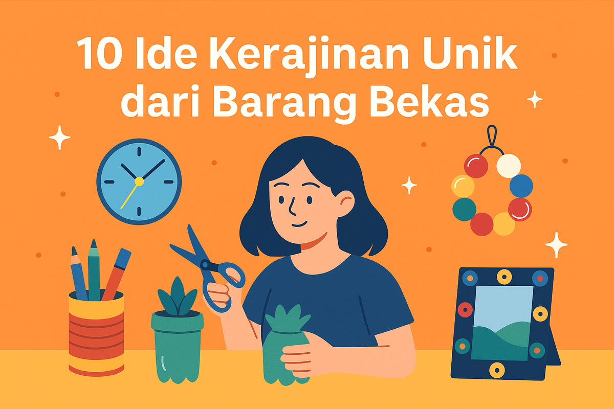10 Ide Kerajinan Unik dari Barang Bekas