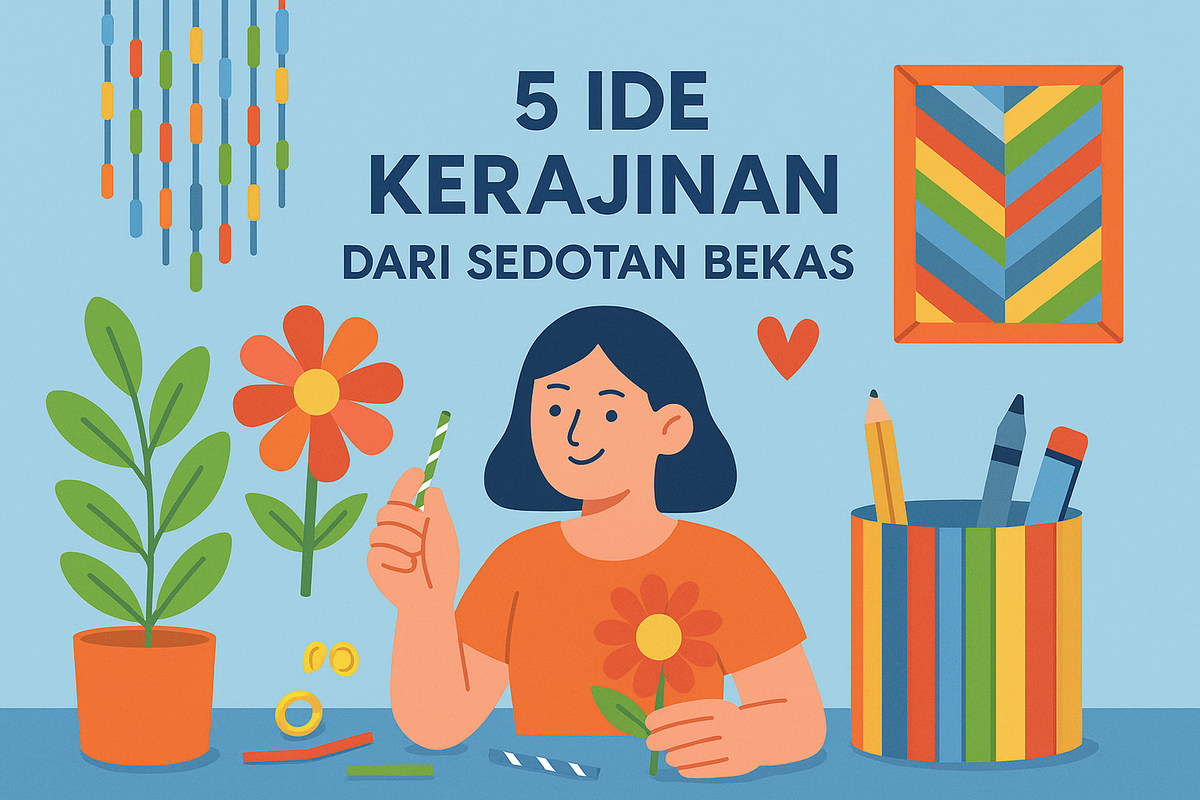 5 Ide Kerajinan dari Sedotan Bekas: Kreatif, Murah, dan Ramah Lingkungan