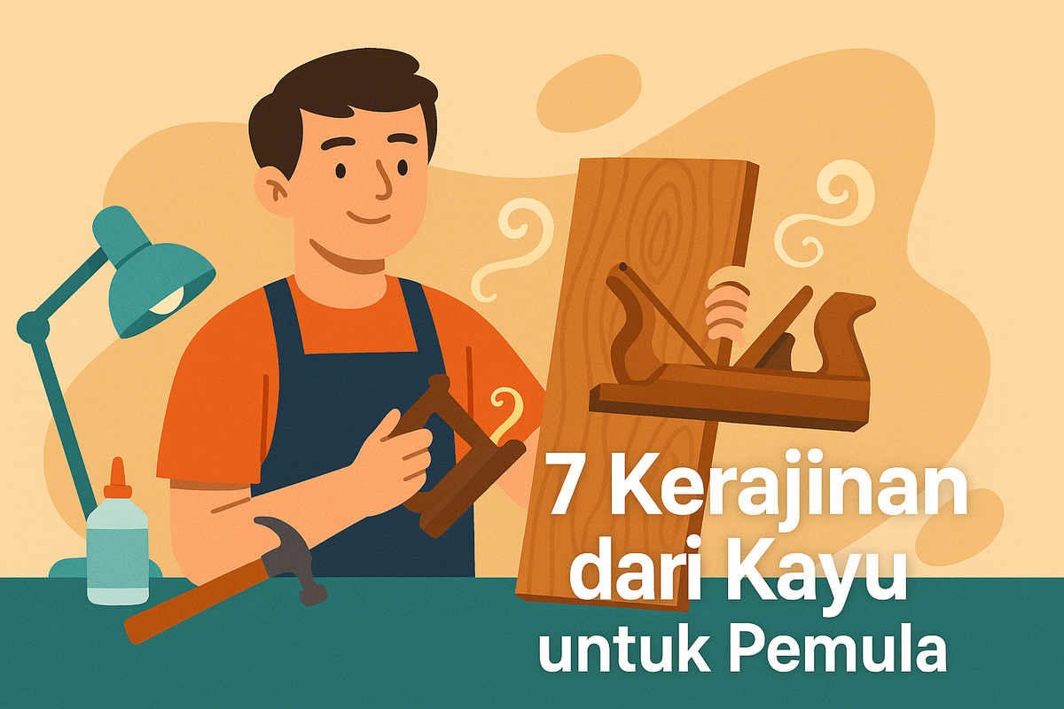 7 Kerajinan dari Kayu untuk Pemula yang Mudah dan Estetik