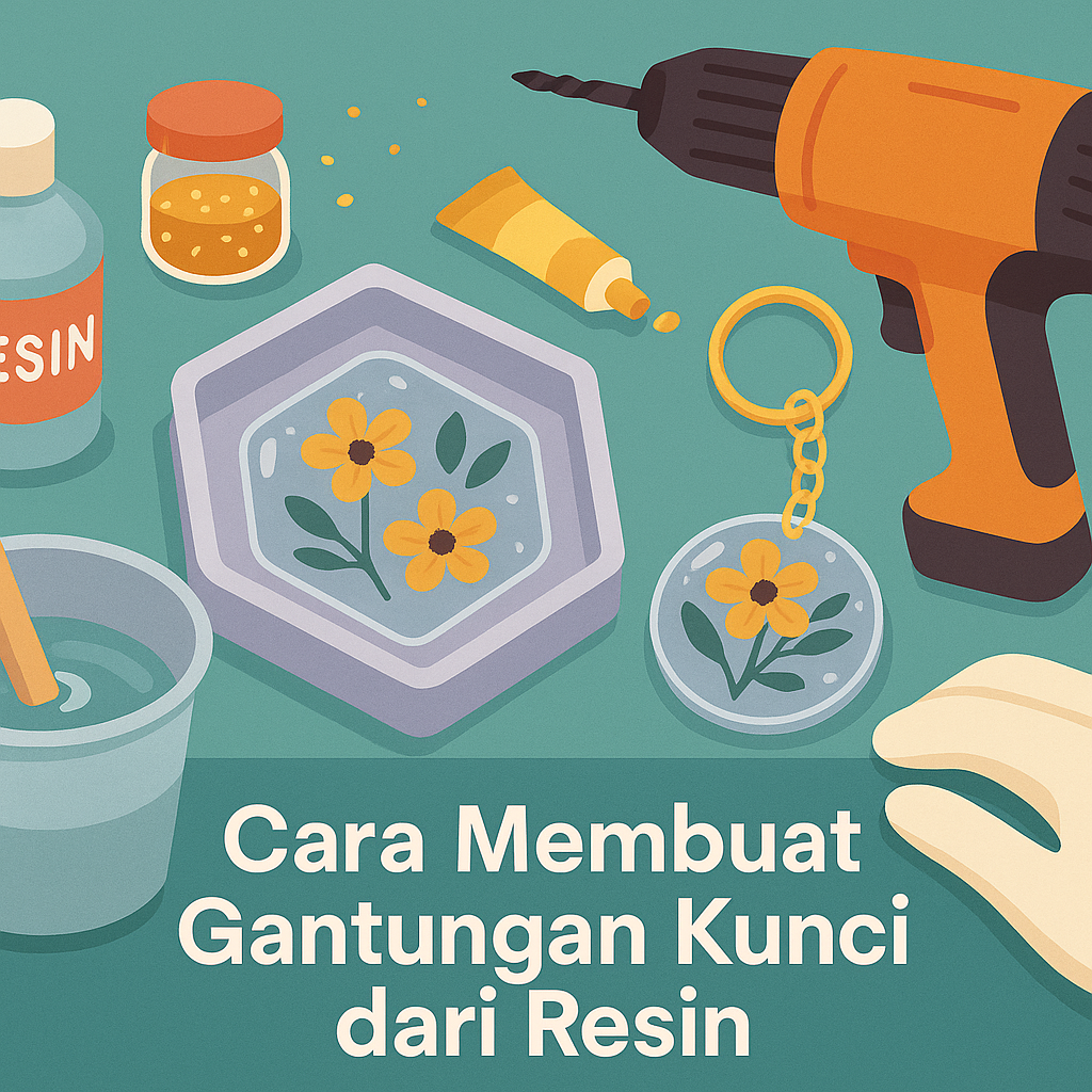 Cara Membuat Gantungan Kunci dari Resin: Estetik, Unik, dan Bisa Jadi Cuan