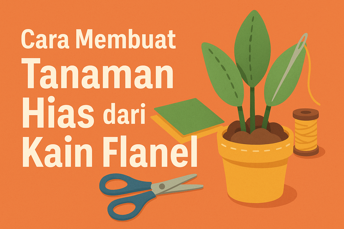 Cara Membuat Tanaman Hias dari Kain Flanel: Dekorasi Cantik, Hasil Kreasimu Sendiri