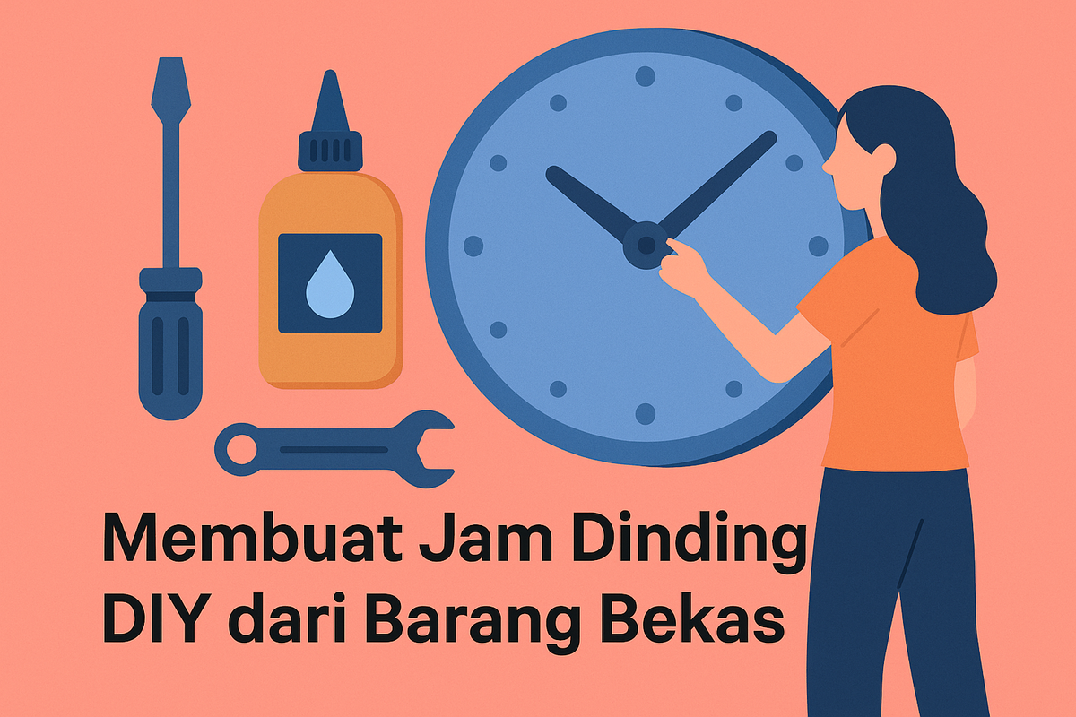 Membuat Jam Dinding DIY dari Barang Bekas: Estetik, Unik, dan Ramah Lingkungan