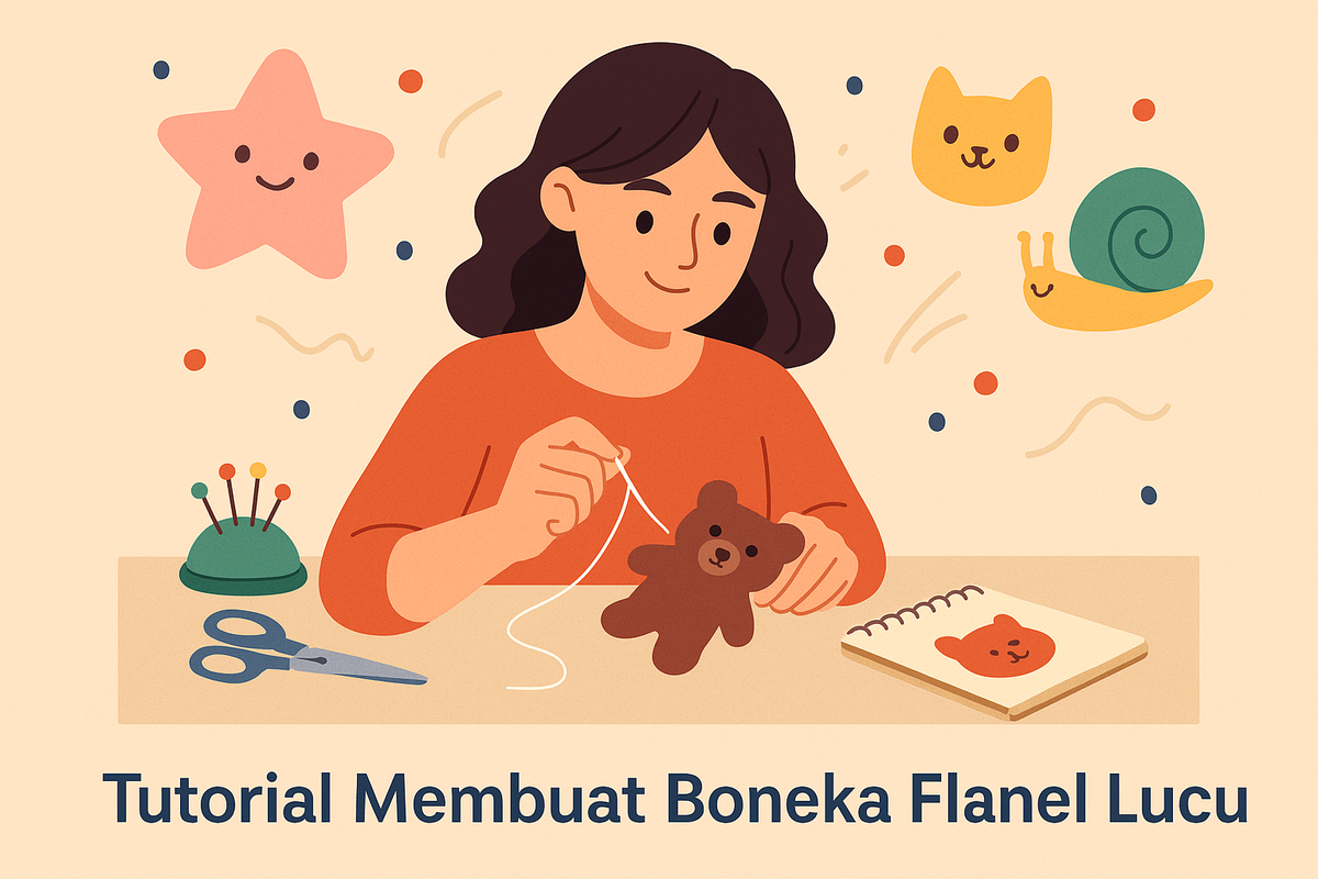 Tutorial Membuat Boneka Flanel Lucu: Proyek DIY Seru untuk Anak dan Dewasa