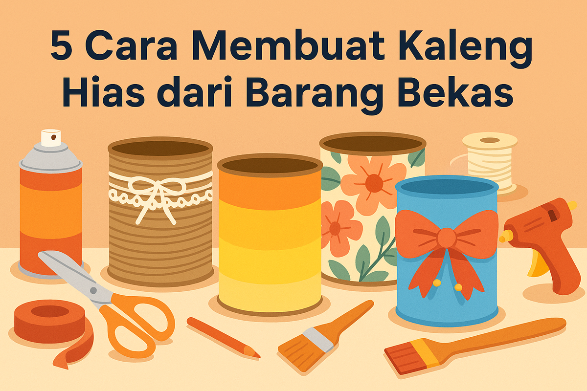 5 Cara Membuat Kaleng Hias dari Barang Bekas
