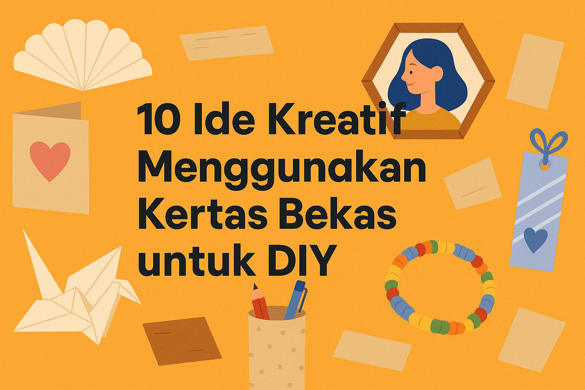 10 Ide Kreatif Menggunakan Kertas Bekas untuk DIY