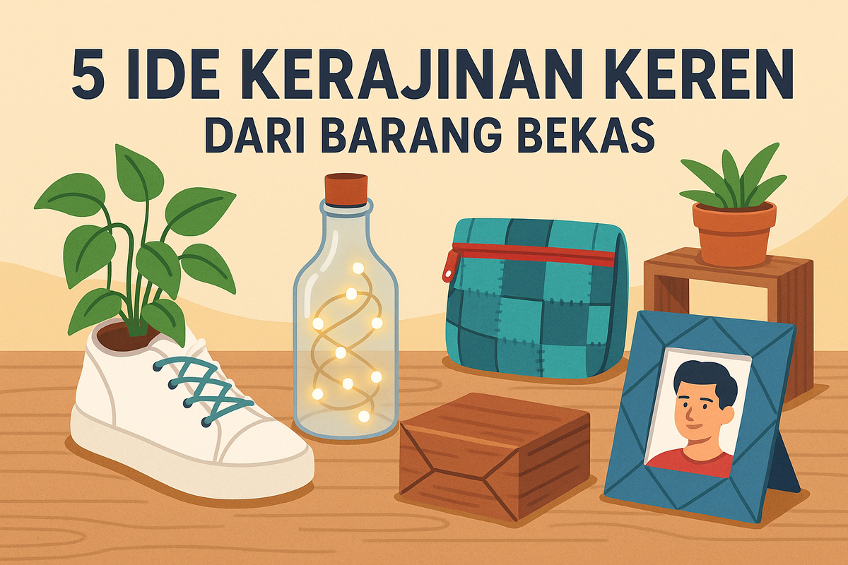 5 Ide Kerajinan Keren dari Barang Bekas