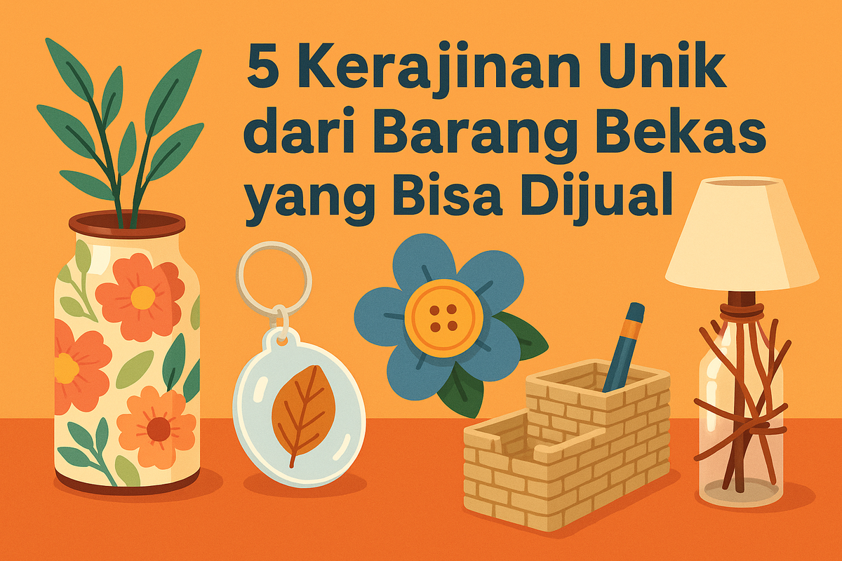 5 Kerajinan Unik dari Barang Bekas yang Bisa Dijual