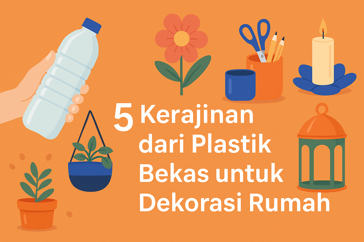 5 Kerajinan dari Plastik Bekas untuk Dekorasi Rumah