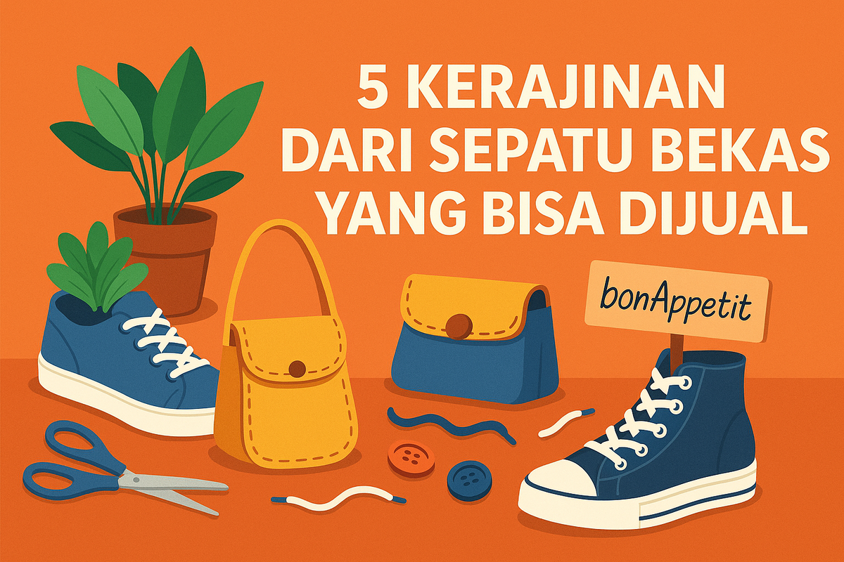 5 Kerajinan dari Sepatu Bekas yang Bisa Dijual