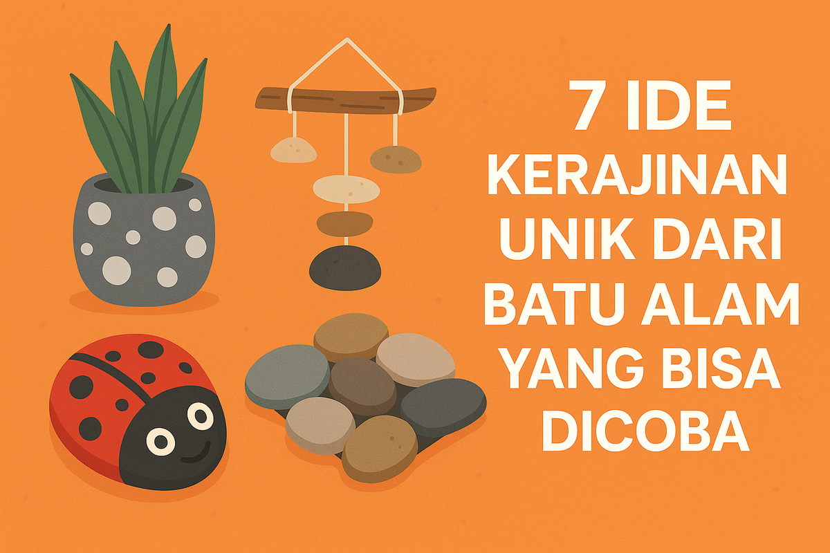 7 Ide Kerajinan Unik dari Batu Alam yang Bisa Dicoba