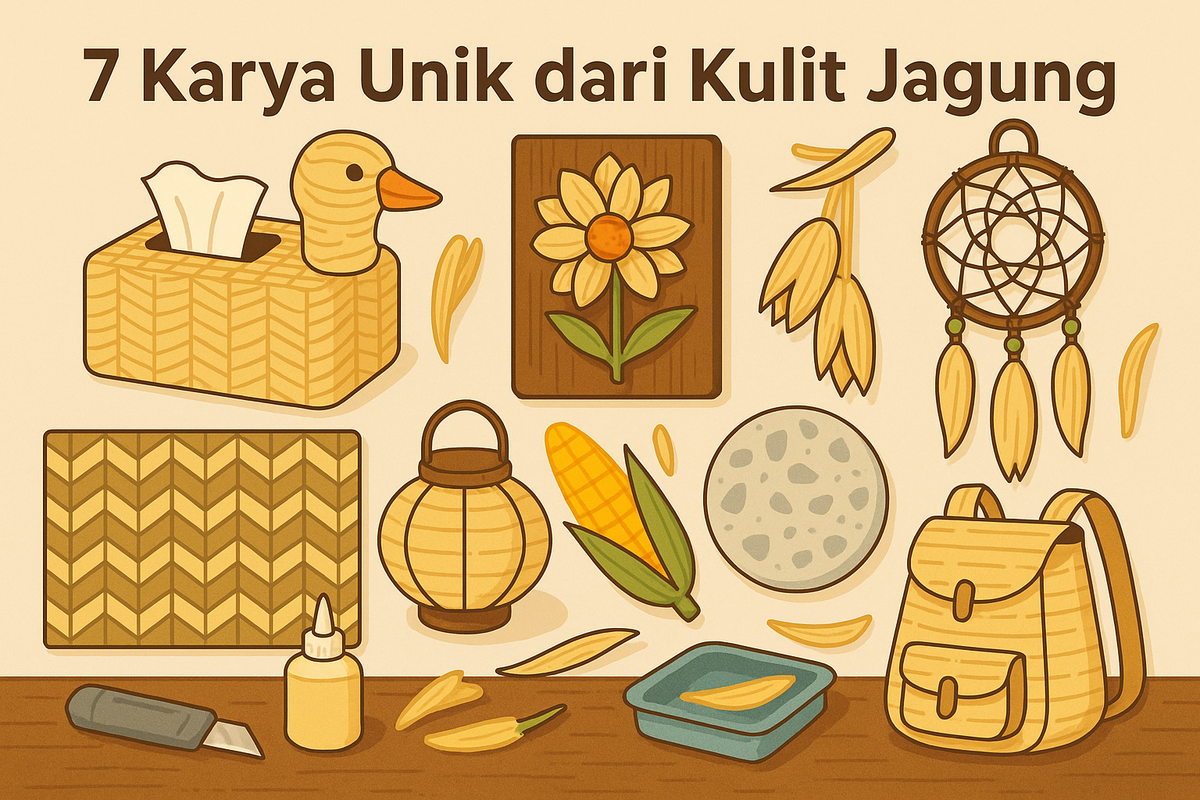 7 Karya Unik dari Kulit Jagung