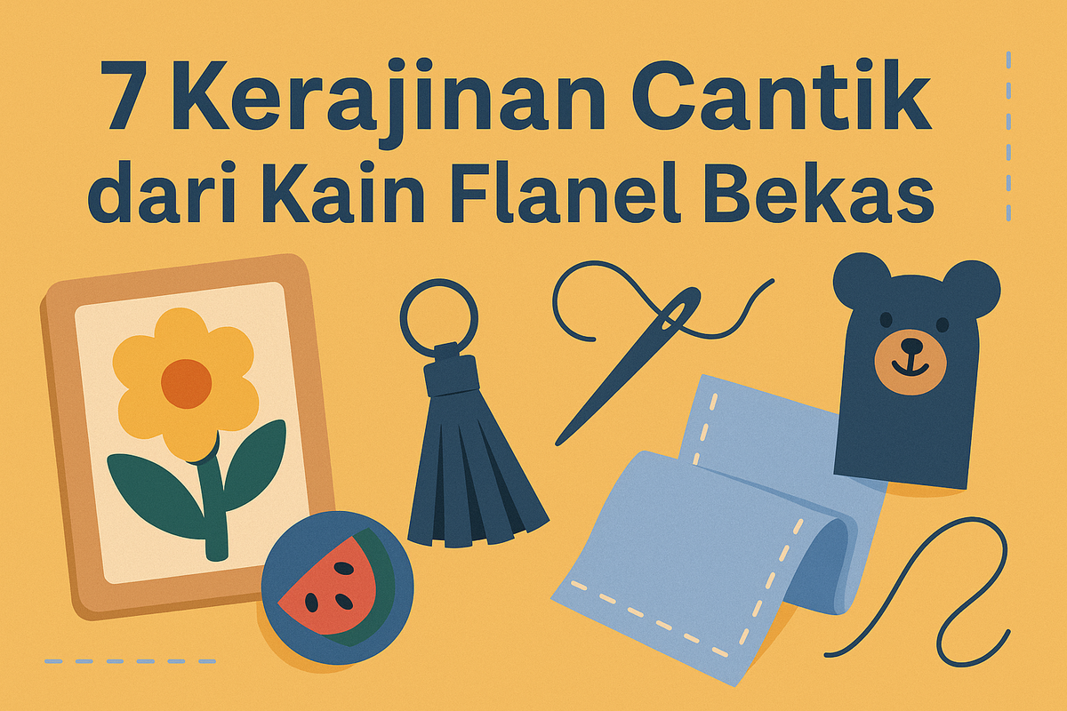 7 Kerajinan Cantik dari Kain Flanel Bekas