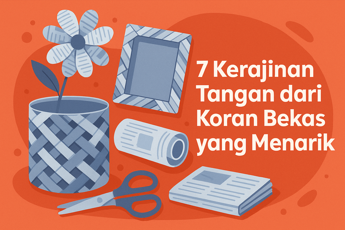 7 Kerajinan Tangan dari Koran Bekas yang Menarik