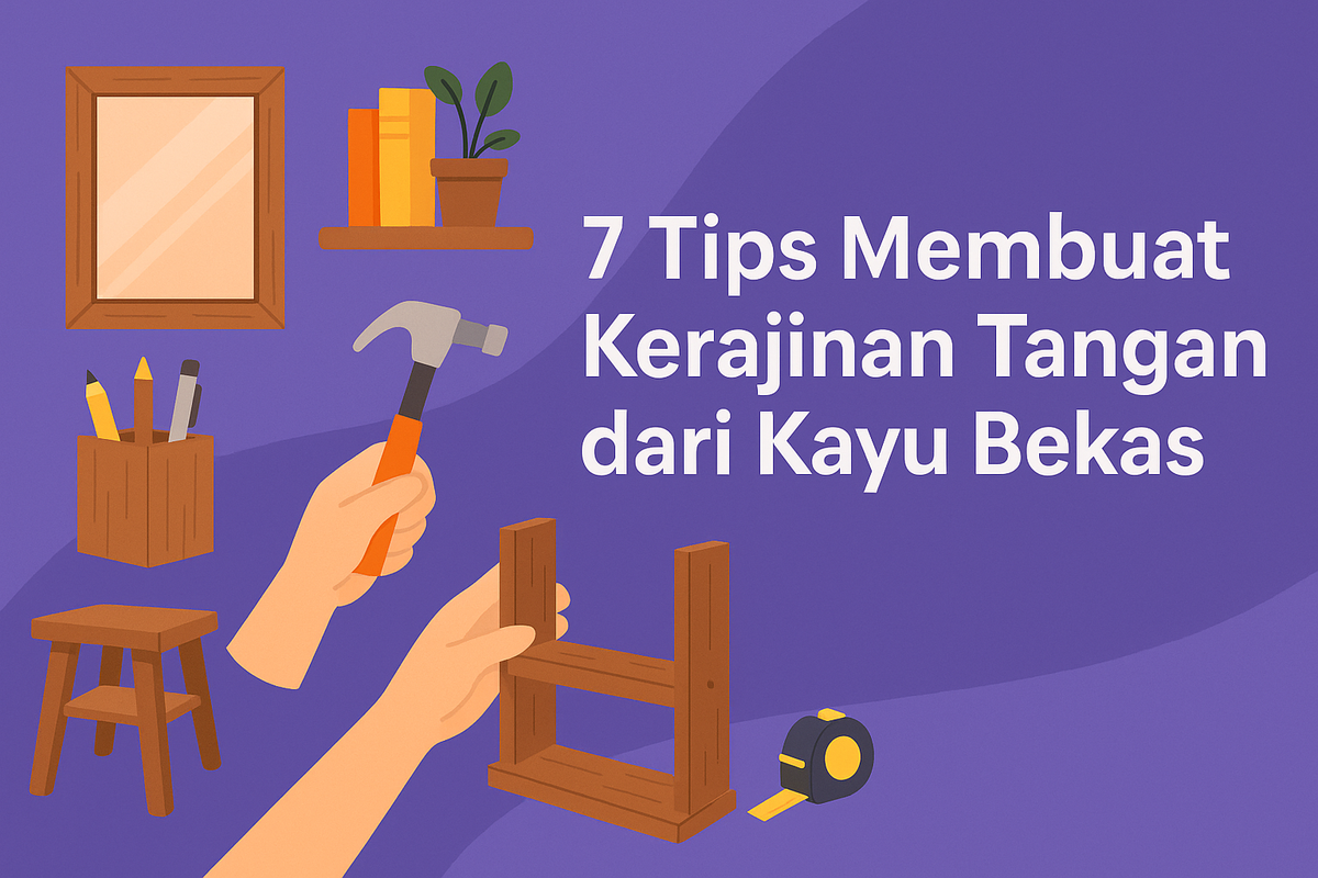7 Tips Membuat Kerajinan Tangan dari Kayu Bekas