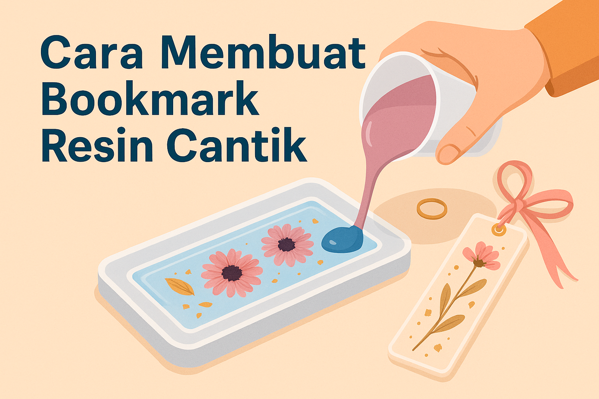 Cara Membuat Bookmark Resin Cantik