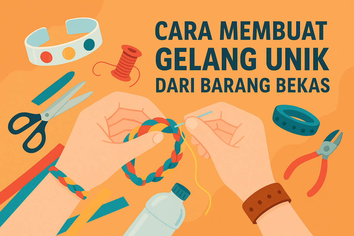 Cara Membuat Gelang Unik dari Barang Bekas