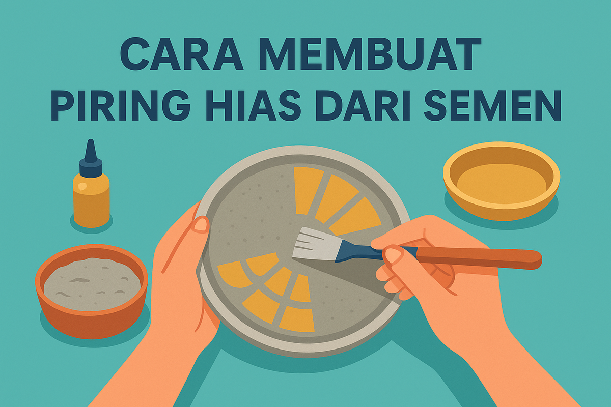 Cara Membuat Piring Hias dari Semen
