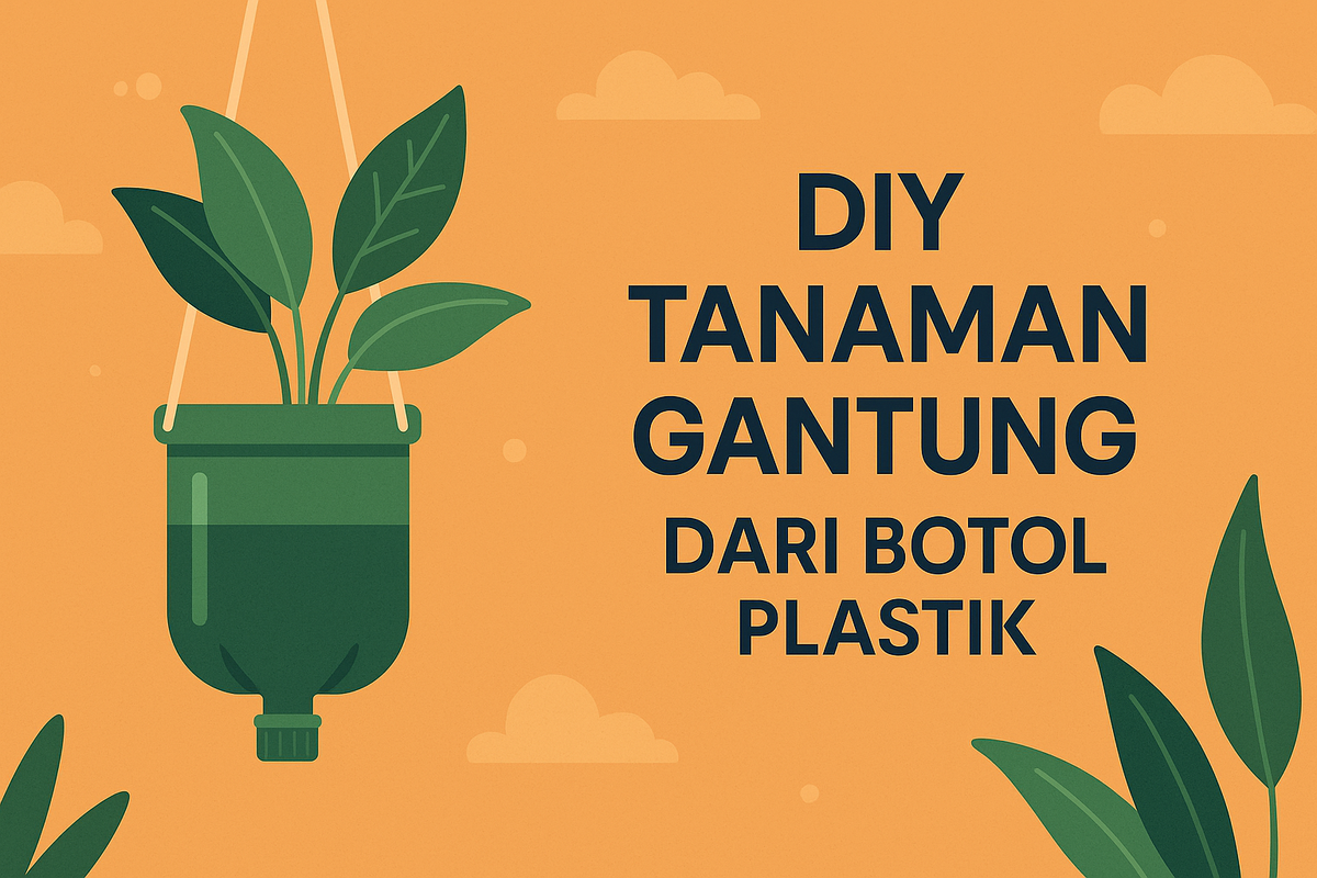 DIY Tanaman Gantung dari Botol Plastik