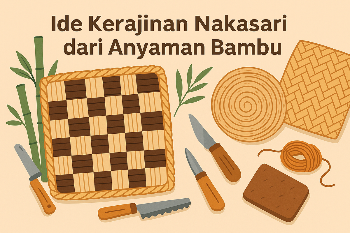 Ide Kerajinan Nakasari dari Anyaman Bambu