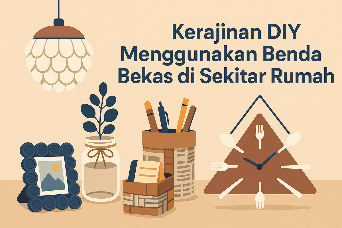 Kerajinan DIY Menggunakan Benda Bekas di Sekitar Rumah