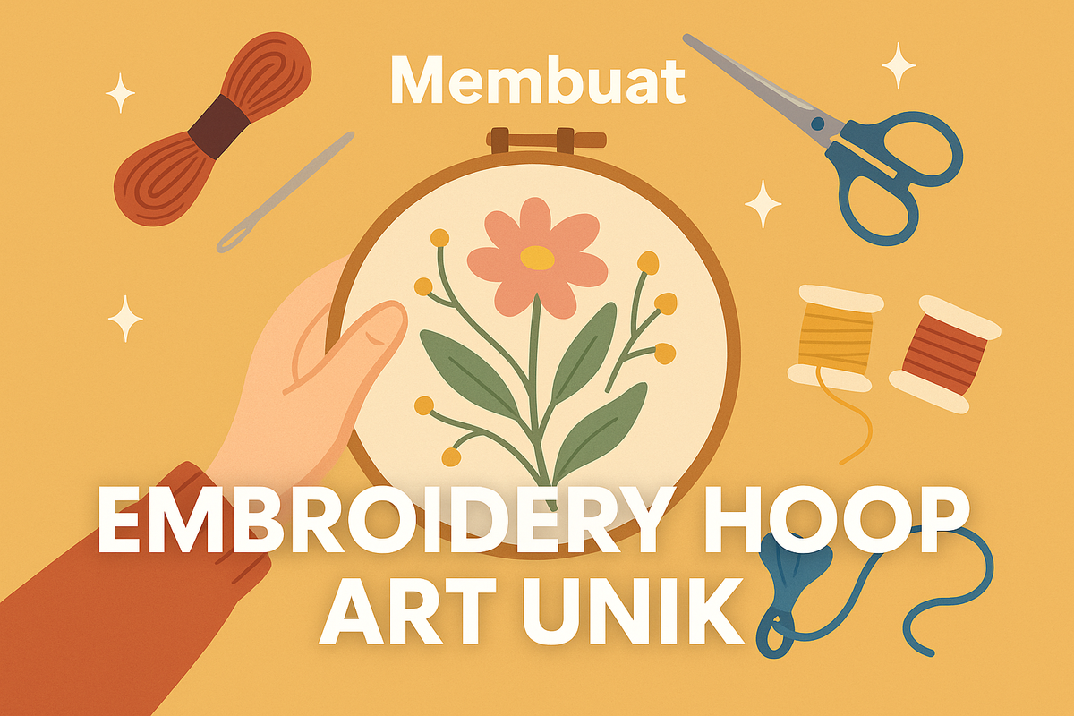 Membuat Embroidery Hoop Art Unik