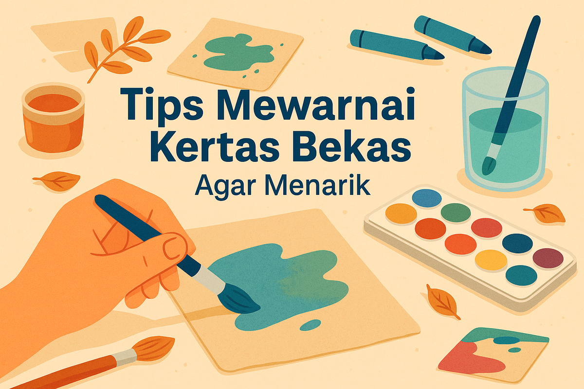 Tips Mewarnai Kertas Bekas Agar Menarik