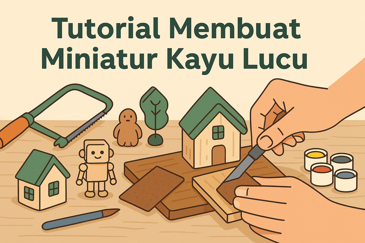 Tutorial Membuat Miniatur Kayu Lucu